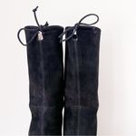 Stuart Weitzman  • Highland Boot over the knee thigh high black suede heeled Photo 12