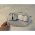 Lululemon NWT 1L EVERYWHERE BELT BAG STUDDED VAPOR WHITE W/ SILVER STUDS Photo 2