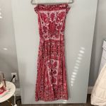 Voyage Mediterranee Capri Paisley Strapless Maxi Dress Pink XS Photo 1