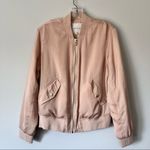 Avec Les Filles  Satin blush pink bomber jacket 1056 Photo 4