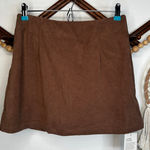 Halara NEW  Brown Ribbed Skort Photo 0
