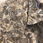 Roper Womens Large Pearl Snap Button Up Western Style Shirt Beige Paisley‎ Rodeo Tan Photo 4