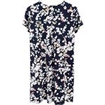 EUC J. Jill Wearever Collection Navy Floral Dress Generous XS Photo 6