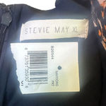 Stevie May Unleashed Mini Dress Long Sleeve Fun Print Size XL Women's NWT Blue Photo 8