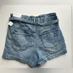 Kancan NWT women’s size 28 paper bag waist denim shorts Blue Photo 6