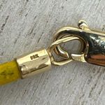 Solid 14K two tone genuine gold floating heart necklace Photo 9