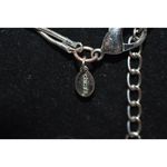 Chico's Disco  Vintage Double Strand Silver Tone Metal Beads Rhinestone Necklace Photo 2