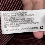 Mossimo Striped V Neck Burgundy & White SS Tee Shirt Red Size XS Photo 3