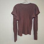 Nation Ltd Reeva long sleeve mauve top women's xs boho neutral fall casual Photo 6