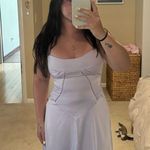 Light purple maxi dress satin Photo 1