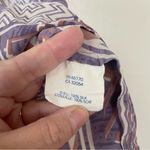 Anthropologie Edme Estylle Patterned Silk Blouse Geometric Aztec Print Size 10 Photo 3