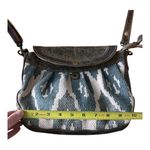 Myra Bag Seeker Leather Crossbody shoulder Handbag Canvas Blue Photo 8