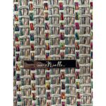 Simply Noelle  Straw Woven Crossbody Bag Beige Tan Multi Color Accent strap Photo 8