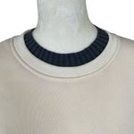 Style & Denim women's large cream color layered look crew neck sweatshirt Photo 4