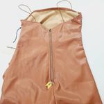 superdown Nicola Ruched Midi Dress in Caramel XS Photo 6