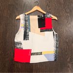 Babaton Aritzia Abstract Print Sleeveless Blouse Size Small Photo 6