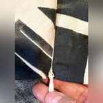 ZARA Twist Crop Charcoal/Cream Abstract Tropical Print Resort Wear Top Sz XS🧡 Photo 8