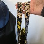 Vera Bradley Retired Baroque Large Tote Bag Black White Yellow Photo 8