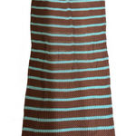 Pretty Little Thing  knit Striped Brown and Blue Maxi Skirt Photo 0