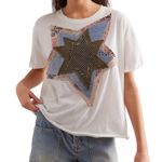 FREE PEOPLE x TRICIA FIX Vintage Star Tee Size M New w/ Tag MSRP $128 SOO White Size M Photo 0