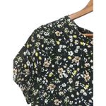 Orange Creek  Floral Print‎ Peplum Top Tie Back Short Sleeve Blouse size Medium Photo 1