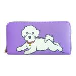 Marc Tetro White Bichon Frise Dog Zip Wallet Purple Photo 6