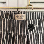 Brandy Melville  White & Light Blue Striped Straight Leg Stretch Pants Photo 1