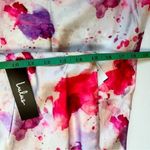 Lulus Satin Pink/Purple Splatter Skirt Size Large NWT Photo 4