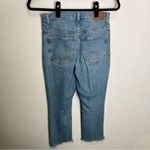 Madewell  | Blue Ankle Cropped Jeans with Frayed Hem‎ 25 Boyfriend Photo 2