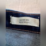 Universal Threads Target Universal Thread High Rise Midi Dark Blue Distressed Denim Shorts Size 6 Photo 4