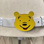 Winnie the Pooh Belt Buckle White Pyramid Stud Belt Sz M CuteGoth Disney Kidcore Photo 0