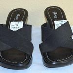 Preview International WOMEN'S LEATHER WEDGE SLIP ONS, 3" HEEL, SIZE 9M, EUC! Photo 0