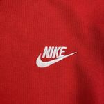 Nike Women's XL Sportswear Club Fleece Logo Crew Neck Sweatshirt Red Embroidered Photo 3