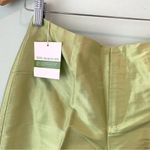 Gap NWT Vintage  Doupioni SILK Lime Green Cropped Pants 4 Photo 1