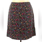 Sag Harbor  Chic Black Floral Garden Party Skirt Plus Size 3X Super Stretchy! Photo 1