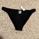 J.Crew NWT  Heritage 1989 high-leg bikini bottom Black- Size Large Photo 2