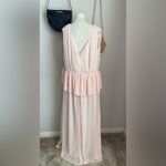 Eloquii NWT  Baby Pink V Neck Romance Drawstring Maxi Dress, Size 20 Photo 2