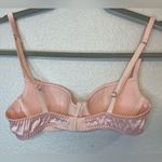 PLAYBOY by Coco de Mer Pinup Catch Me Satin Underwired Bra Baby Pink Size 32 B Photo 2