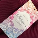 Bella Movement Cropped Long Sleeve Stretchy Ribbed Burgundy Top Red Size L Photo 5