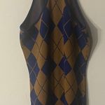 Urban Outfitters UO Charlie Argyle Knit Mini Dress Sz Small NWT Photo 3