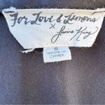 For Love & Lemons X Jaime King La Lydia Black Satin High Slit Wrap Dress Size S Photo 9