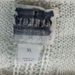Soho  Jeans XL Open Knit Long Sleeved Popover Top in White Photo 7
