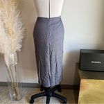 Rag and Bone  Grey Plaid Quiet Luxury Midi Skirt Photo 2