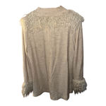 Free People Y2K Shaggy Faux Fur Toggle Buckle Wool Jacket Large Photo 2