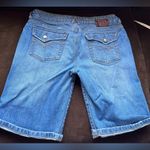 Mudd  You Are Beautiful Capri Blue Jean Shorts Sz 11 Folded Short Button … Photo 1