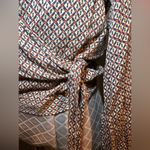 Maria Filo (True) Wrap Top Size Petite Key Hole Pattern Viscose Brazil Black Photo 6