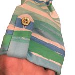 Lilly Pulitzer  Linden A-Line Seaspray Blue Sea Stripe Coastal Tee Shirt Dress Photo 3