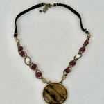 Axcess Xc tiger eye beaded pendant necklace Photo 3