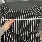 Torrid Plus 1 1X Super Soft Knit Culotte Jumpsuit Off Shoulder Black Striped Photo 11