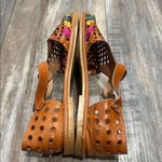 Women’s Mexican Huaraches Shoes Leather Loafer Brown size 8 Photo 4